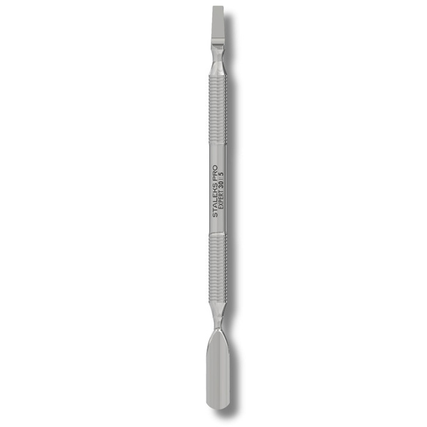 Staleks Pro Kopytko do Manicure EXPERT 30 TYPE 5 Popychacz Szeroki Zaokrąglony i Ostrze Proste 124mm 1 Sztuka