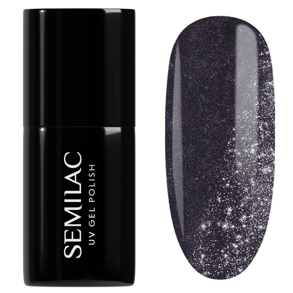 Semilac Day & Night UV/LED Soak Off Hybrid Gel Nail Polish - 399 Dark & Spark 7ml
