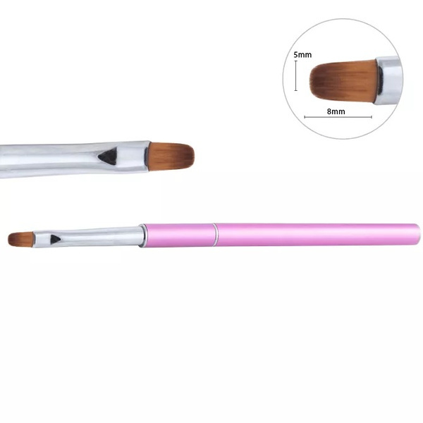 Neonail Pędzelek Naturalny do Żelu Owalny Nr 6 1 Sztuka