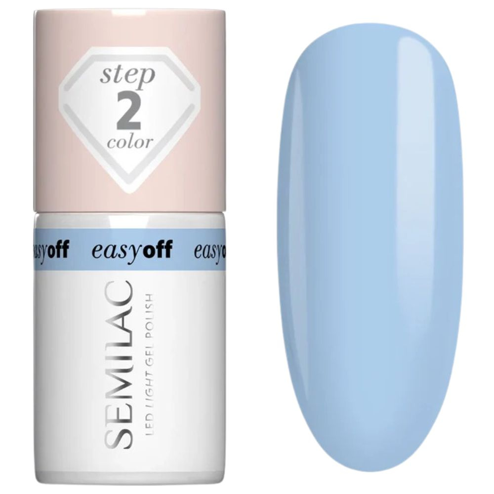 Semilac Easy Off Lakier Hybrydowy 015 Azul Blue 7ml