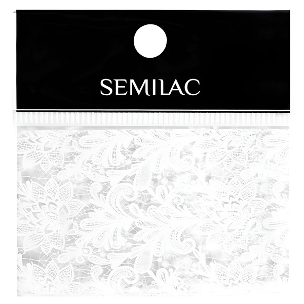 Semilac Nail Transfer Foil White Lace 23