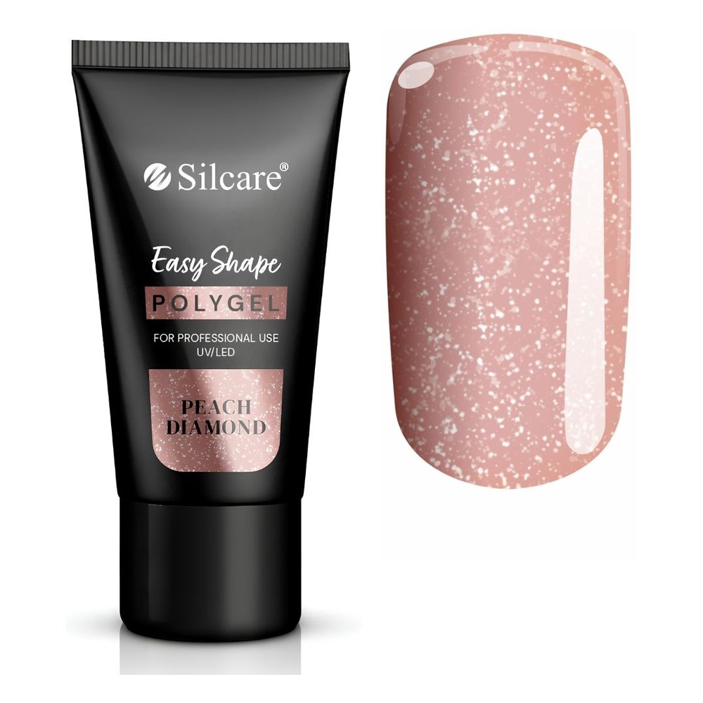 Silcare Easy Shape polygel do przedłużania i rekonstrukcji paznokci Peach Diamond 30g