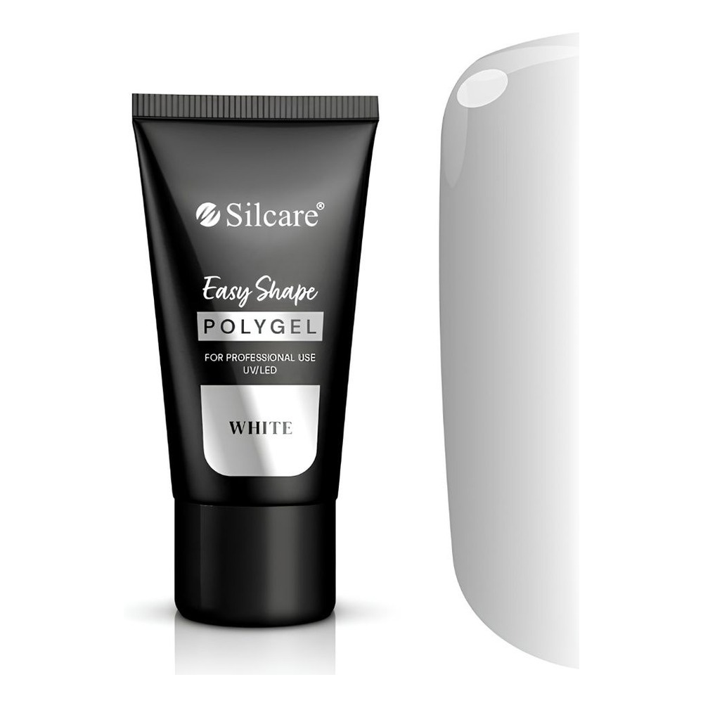 Silcare Easy Shape polygel do przedłużania i rekonstrukcji paznokci White 30g