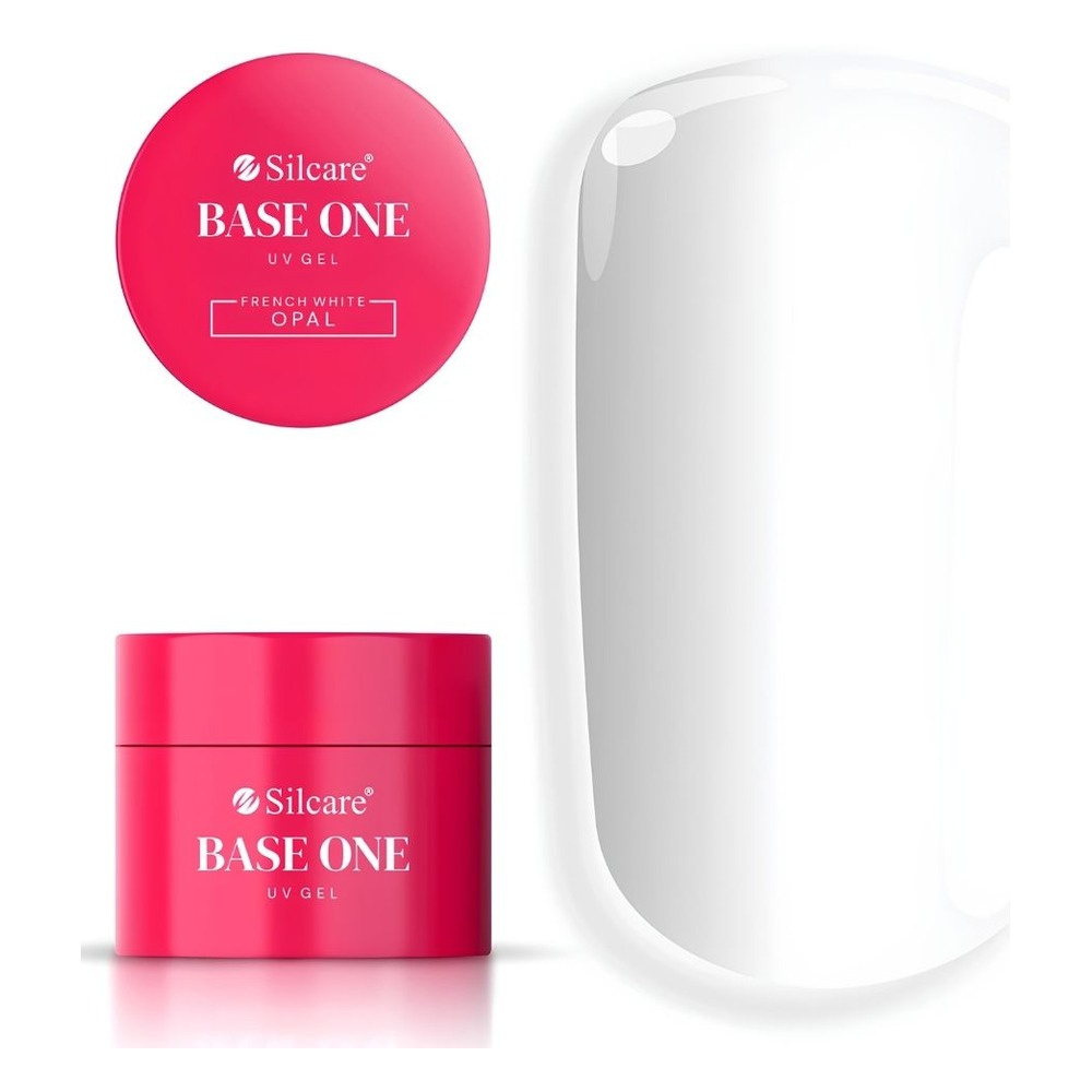 Silcare Base One żel UV/LED do stylizacji French White Opal 15g
