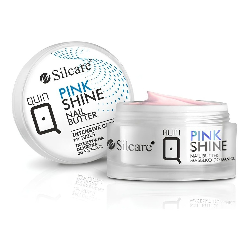 Silcare Quin Pink Shine masło do słabych i łamliwych paznokci 12ml