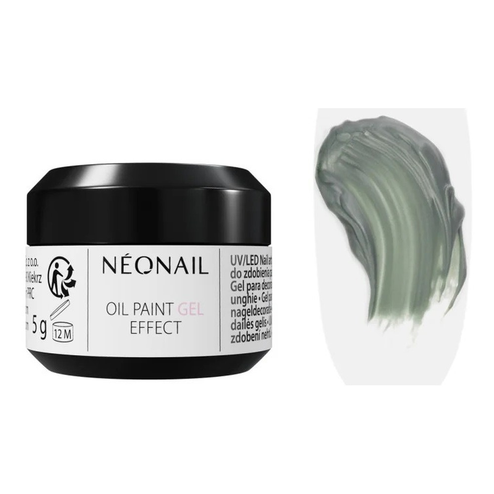 NeoNail Oil Paint Gel Effect Żel do Zdobień 3D Dark Green 5g