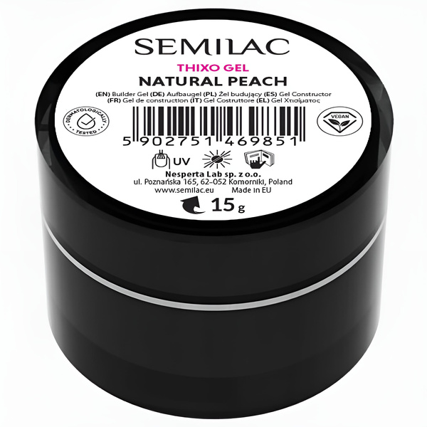 Semilac Thixo Builder Gel - Natural Peach 15g