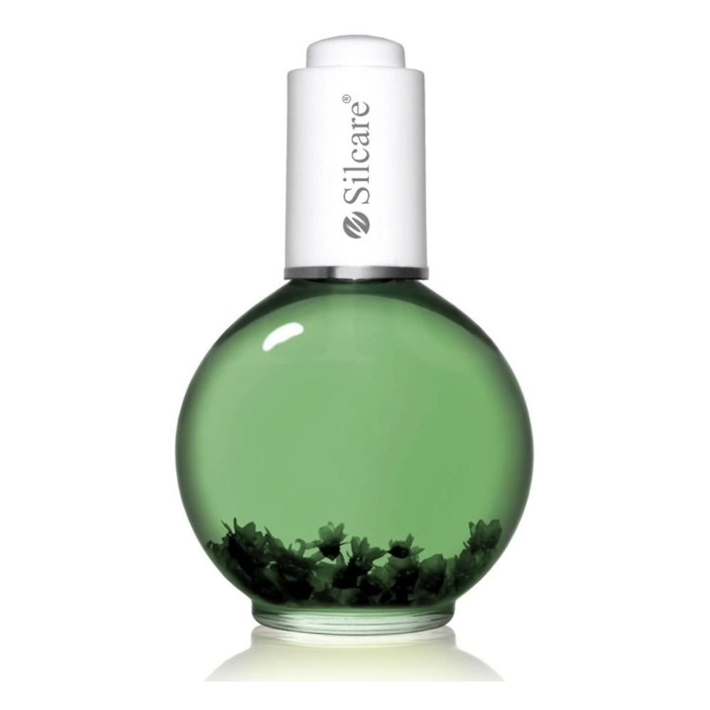 Silcare Garden of Colour Kiwi Deep Green olejek roll-on do paznokci i skórek z kwiatami 75ml
