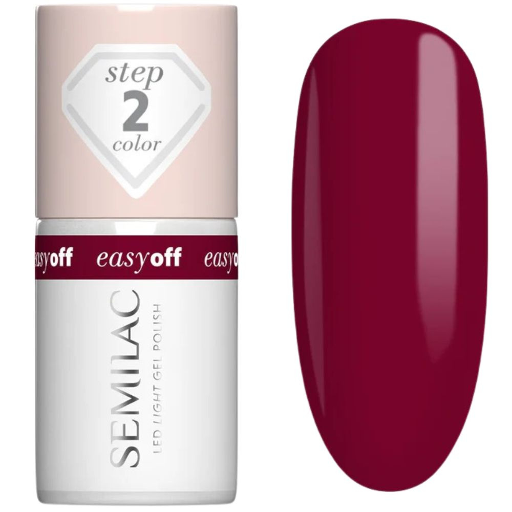 Semilac Easy Off Lakier Hybrydowy 019 Cherry Coke 7ml