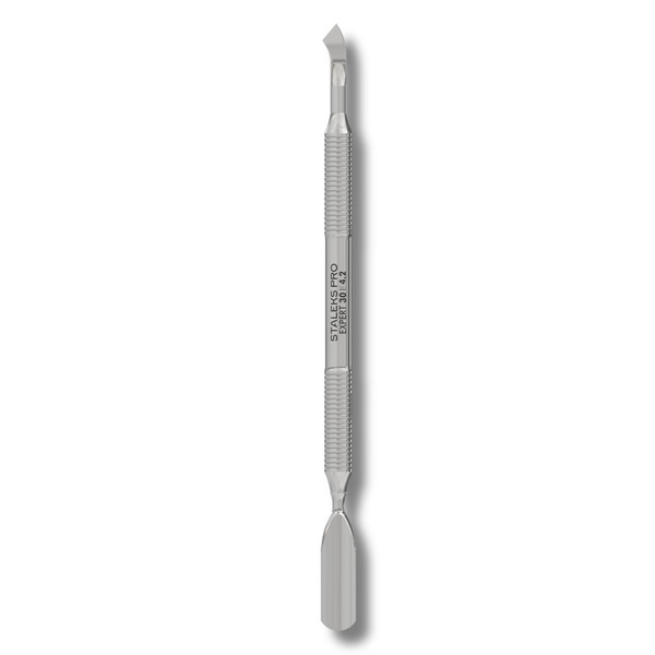 Staleks Pro Kopytko do Manicure EXPERT 30 TYPE 4.2 Popychacz Szeroki Zaokrąglony i Ostrze Wygięte 142mm 1 Sztuka
