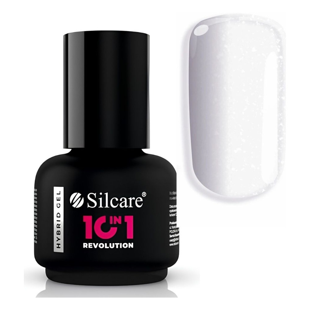 Silcare 10in1 Revolution wielofunkcyjna baza hybrydowa UV/LED Sparkling Milkshake 15g