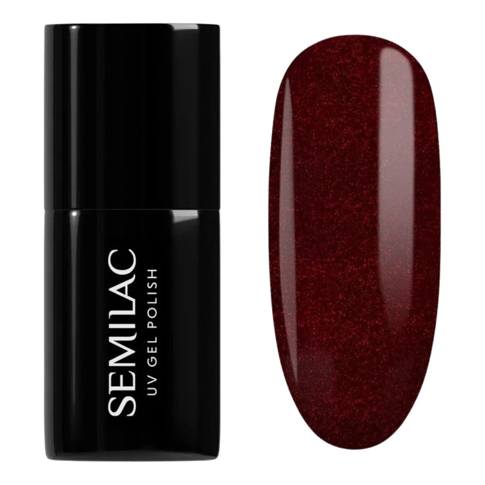 Semilac UV/LED Festive Wonder Color Soak Off Gel Nail Polish Gel - 306 Divine Red 7ml