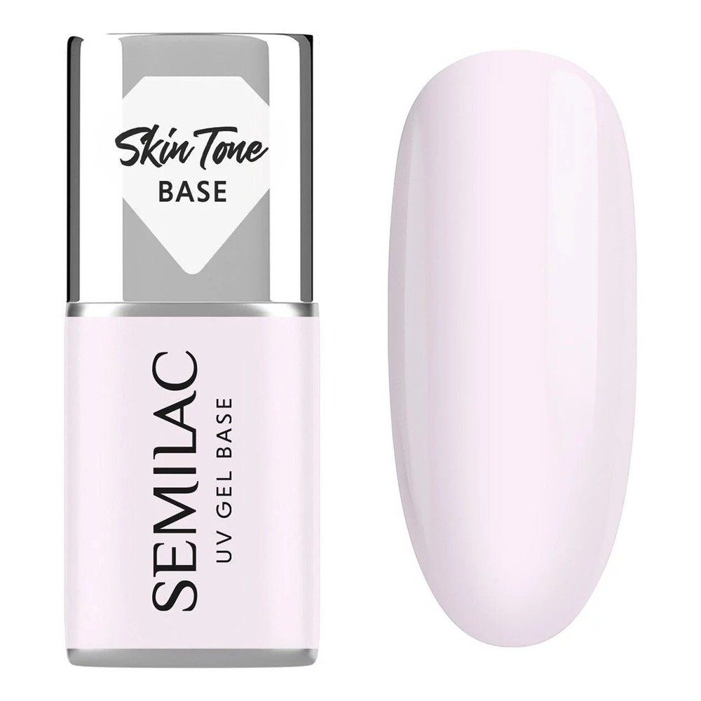 Semilac Cover Base Lakier Hybrydowy Skin Tone - Milky Pink 7ml