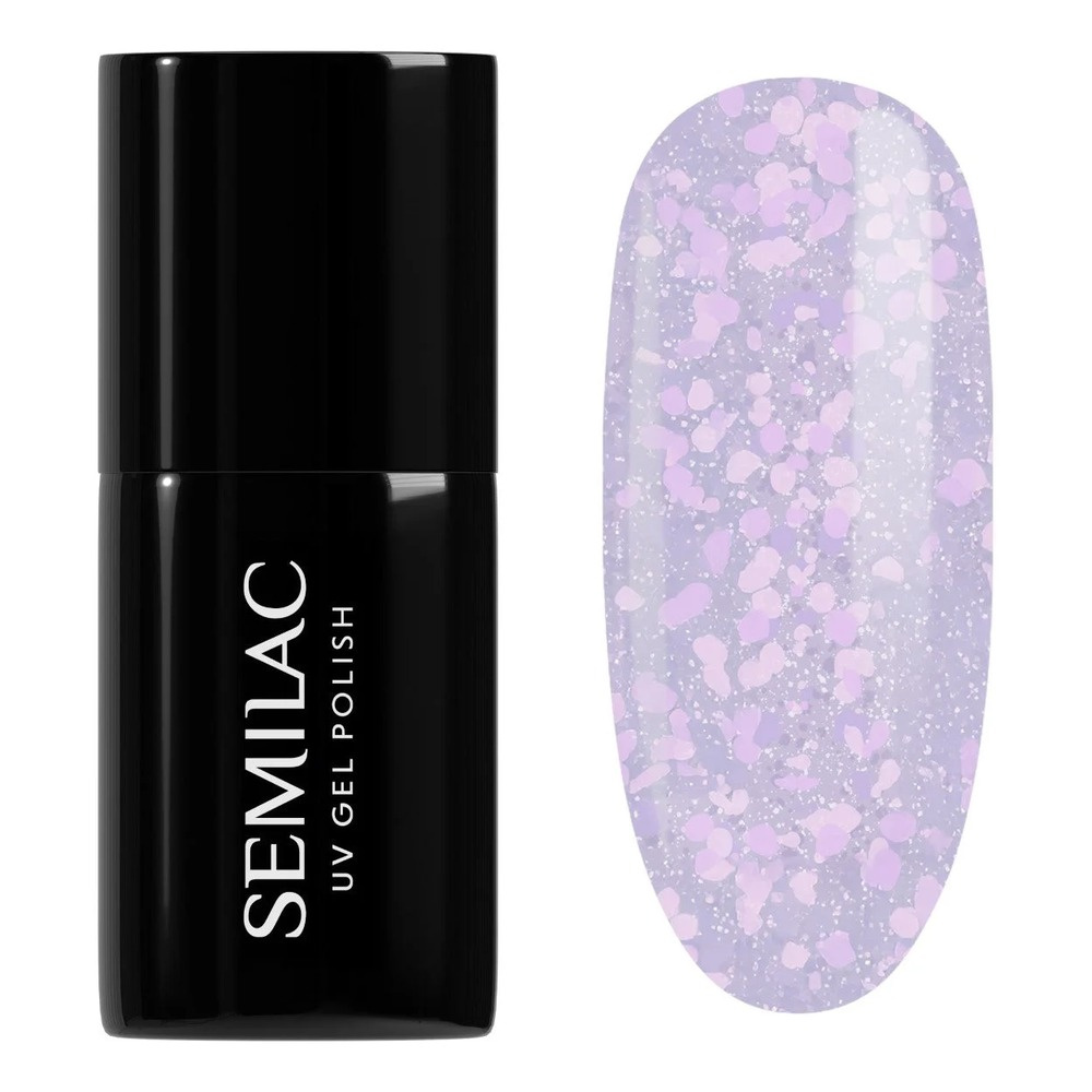 Semilac Crushed Ice Lakier Hybrydowy 492 Icy Lavender Bliss 7ml