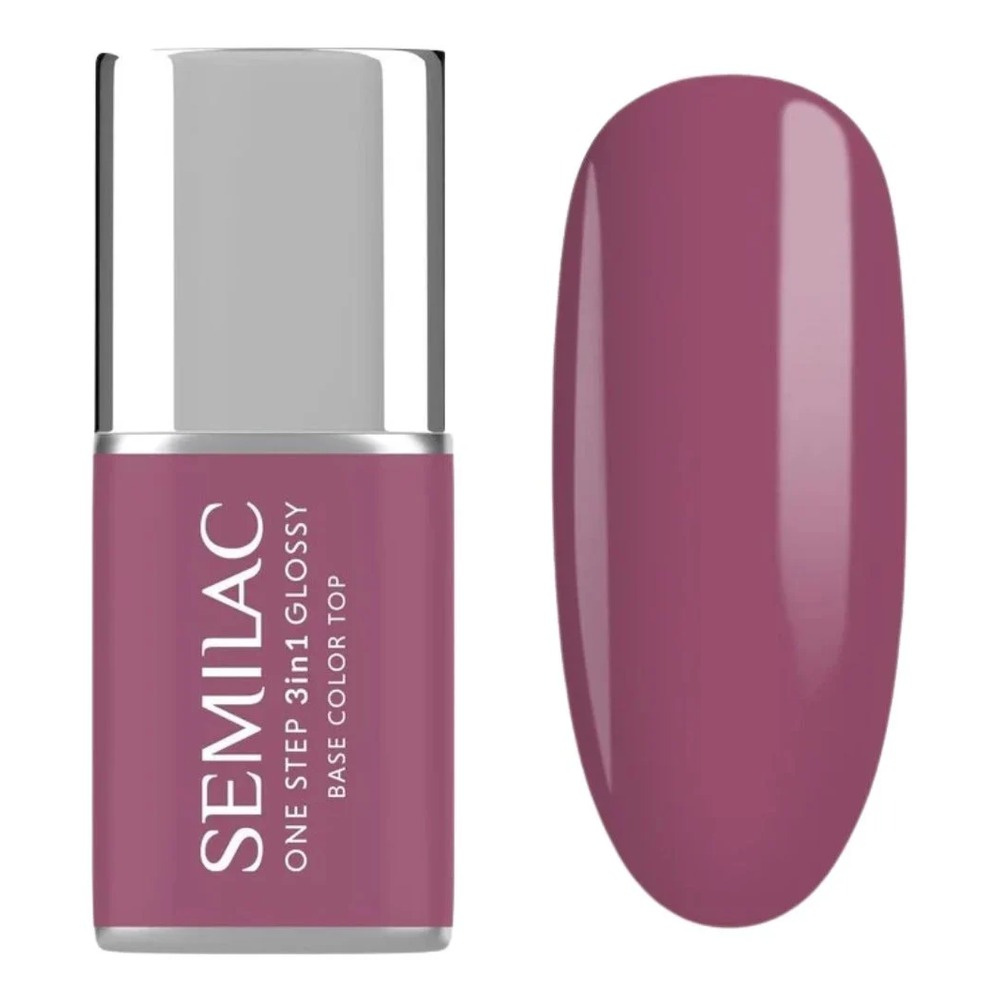 Semilac One Step 3in1 Lakier Hybrydowy S205 Purple Beige 7ml