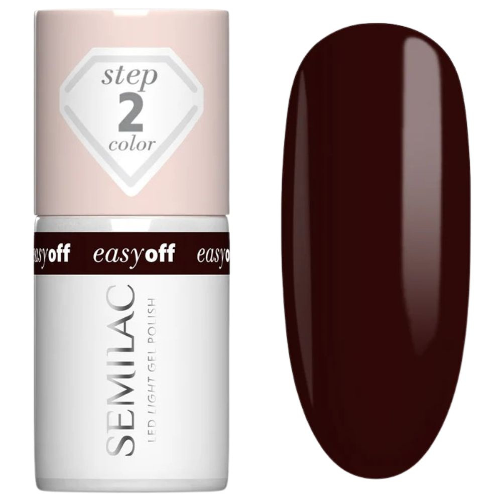 Semilac Easy Off Lakier Hybrydowy 020 Marrom Choco 7ml