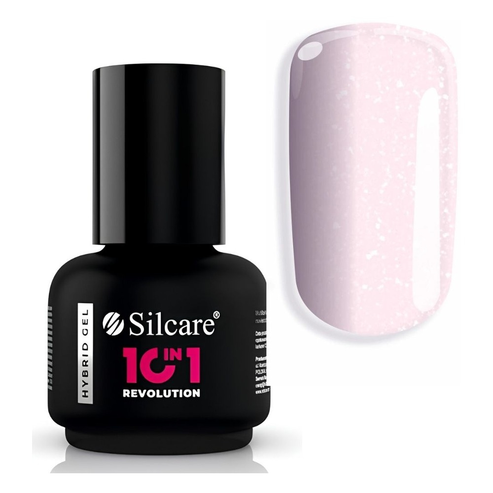 Silcare 10in1 Revolution wielofunkcyjna baza hybrydowa UV/LED Satin Pink 15g
