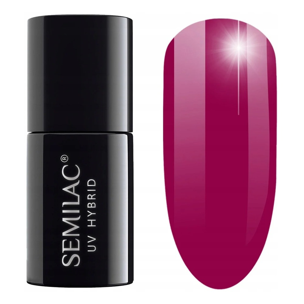 Semilac Time To Shine UV/LED Soak Off Hybrid Gel Polish - 436 Powerful Burgundy 7 ml