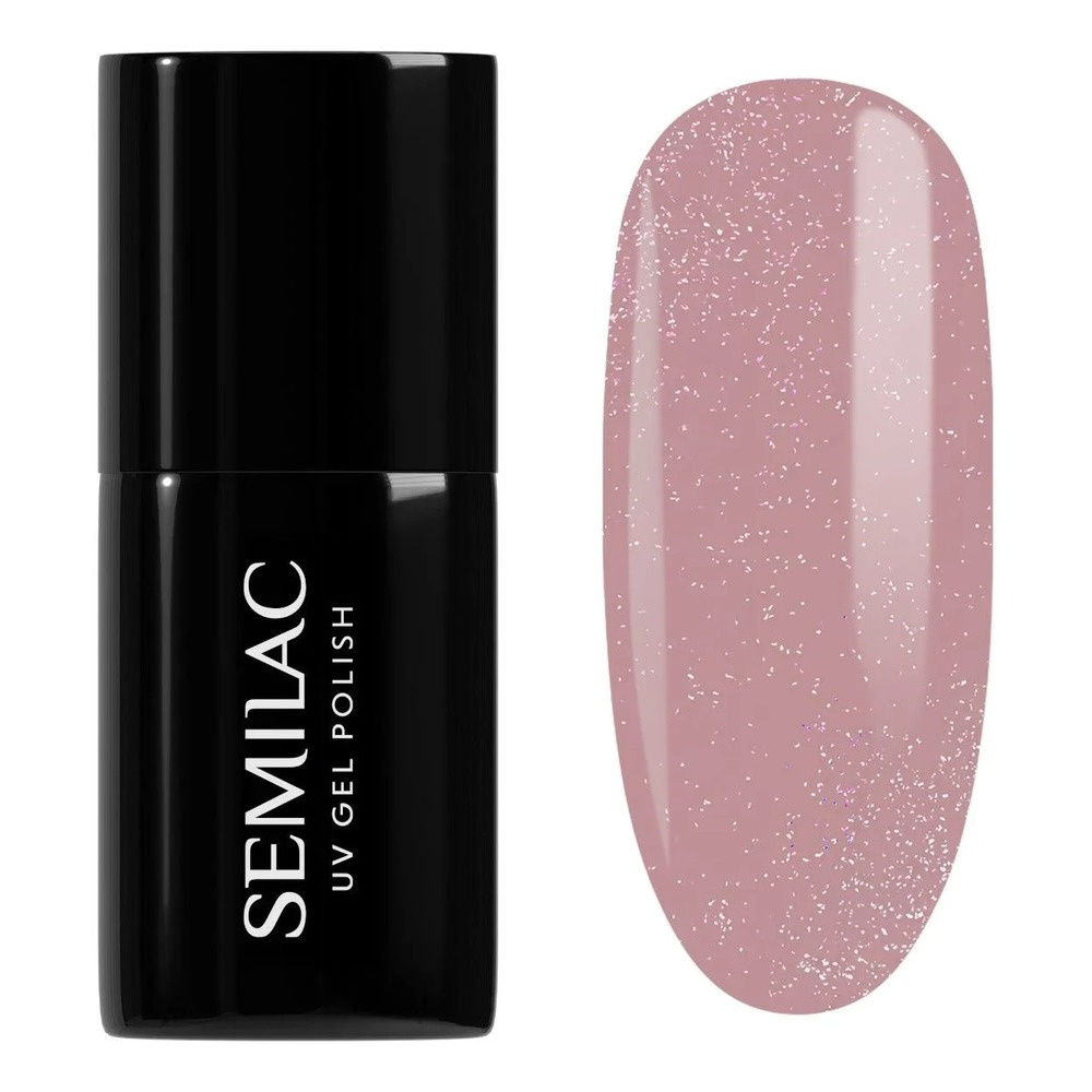 Semilac Shimmer Dust UV/LED Soak Off Hybrid Gel Nail Polish - 320 Shimmer Dust Beige 7 ml