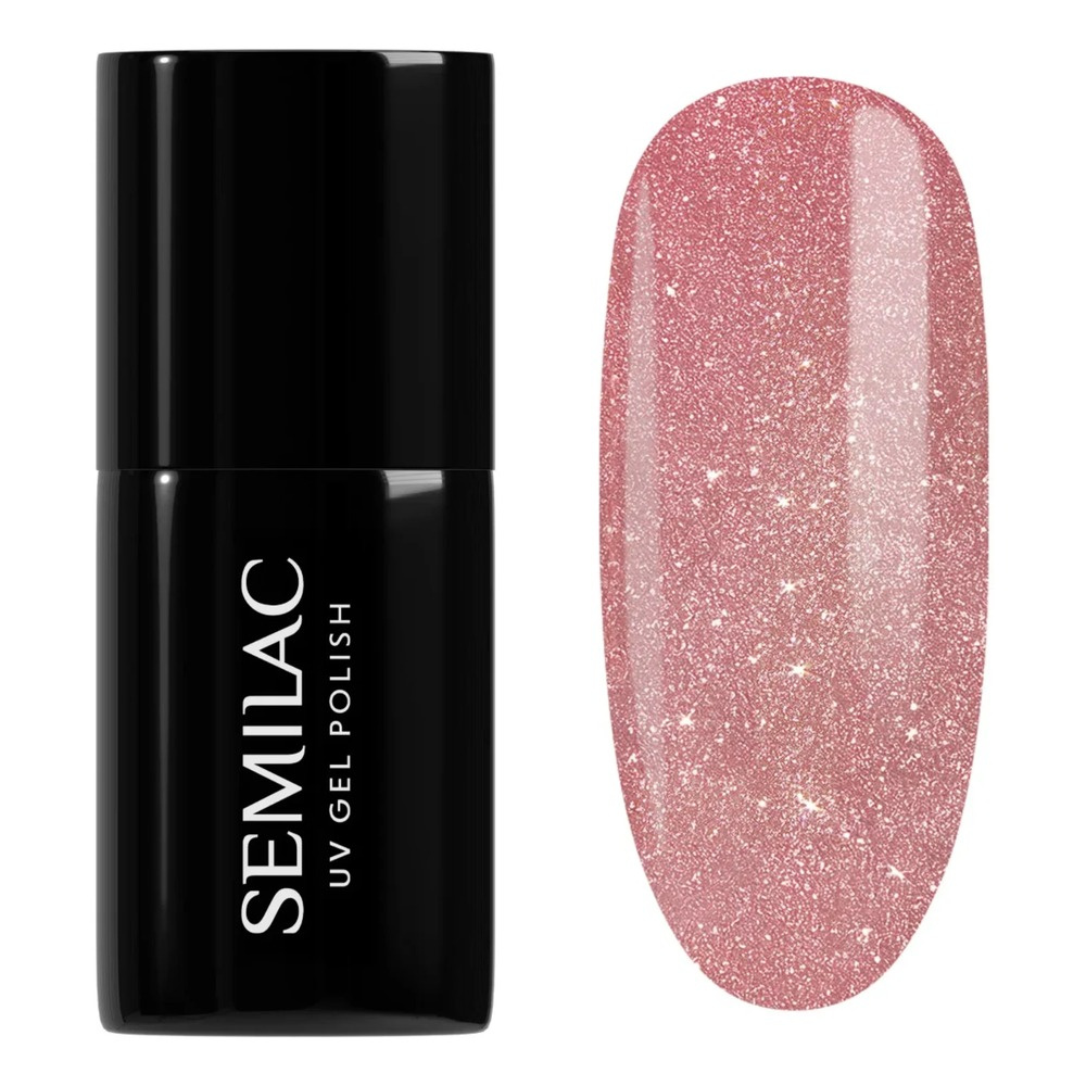 Semilac Magnetic Glow Cat Eye UV/LED Soak Off Hybrid Gel Nail Polish Cat Eye Effect - 332 Pink My Dust 7ml
