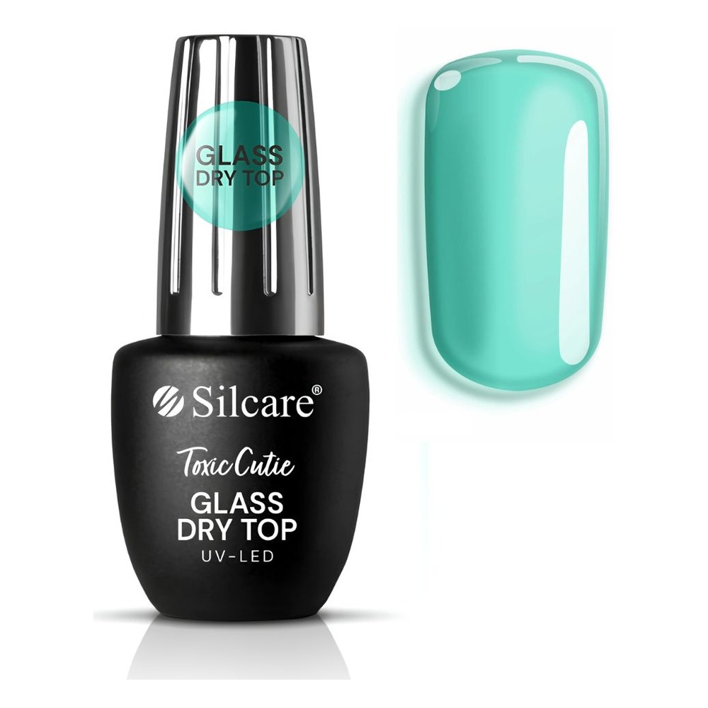 Silcare Glass Dry Top półtransparentny top hybrydowy Toxic Cutie 9ml
