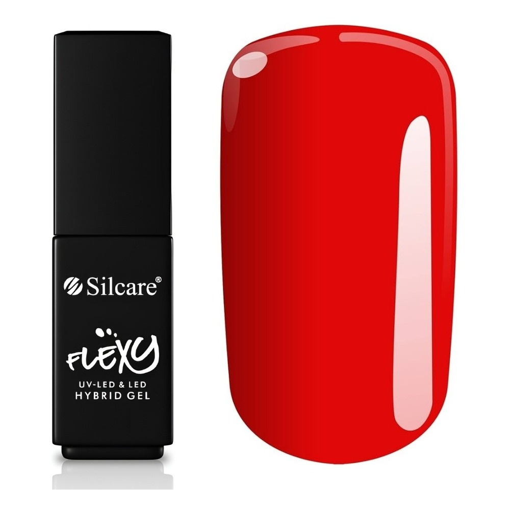 Silcare Flexy lakier hybrydowy UV/LED 125 Hollywood Red 4.5g