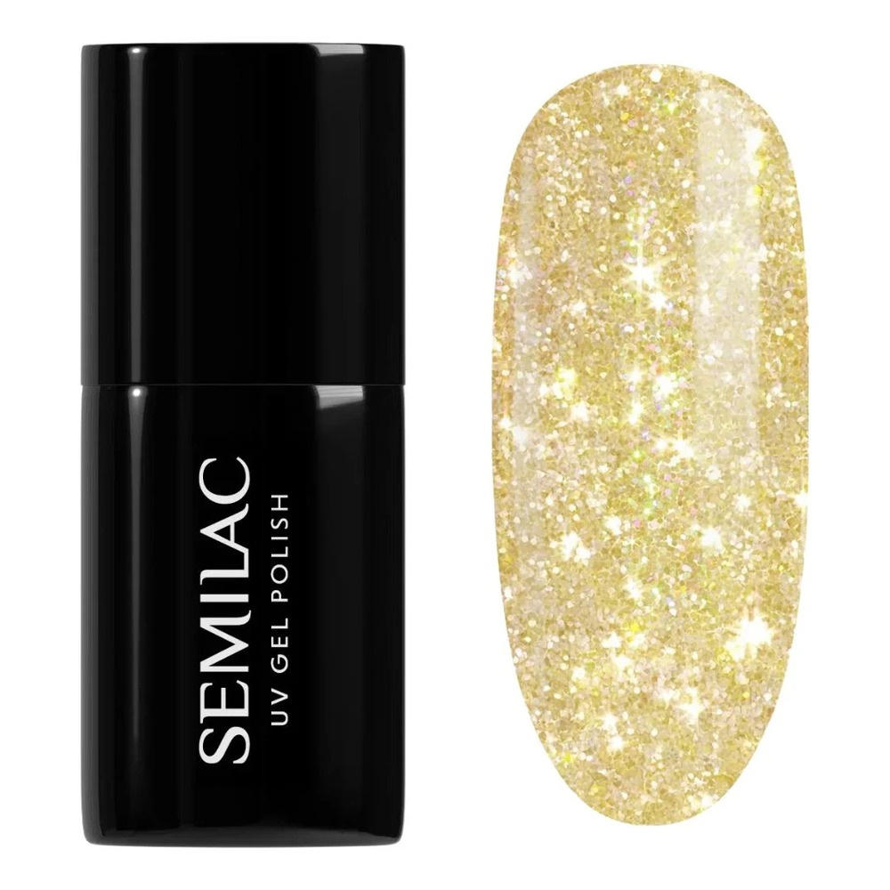 Semilac UV/LED Seaqueen Soak Off Hybrid UV/LED Hybrid Gel Nail Polish - 244 Sunbaked Yellow 7ml