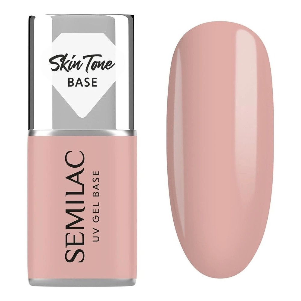 Semilac Cover Base Lakier Hybrydowy Skin Tone - Pale Beige 7ml