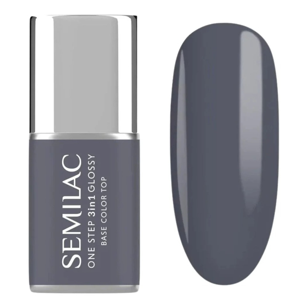 Semilac One Step 3in1 Lakier Hybrydowy S185 Stone Grey 7ml