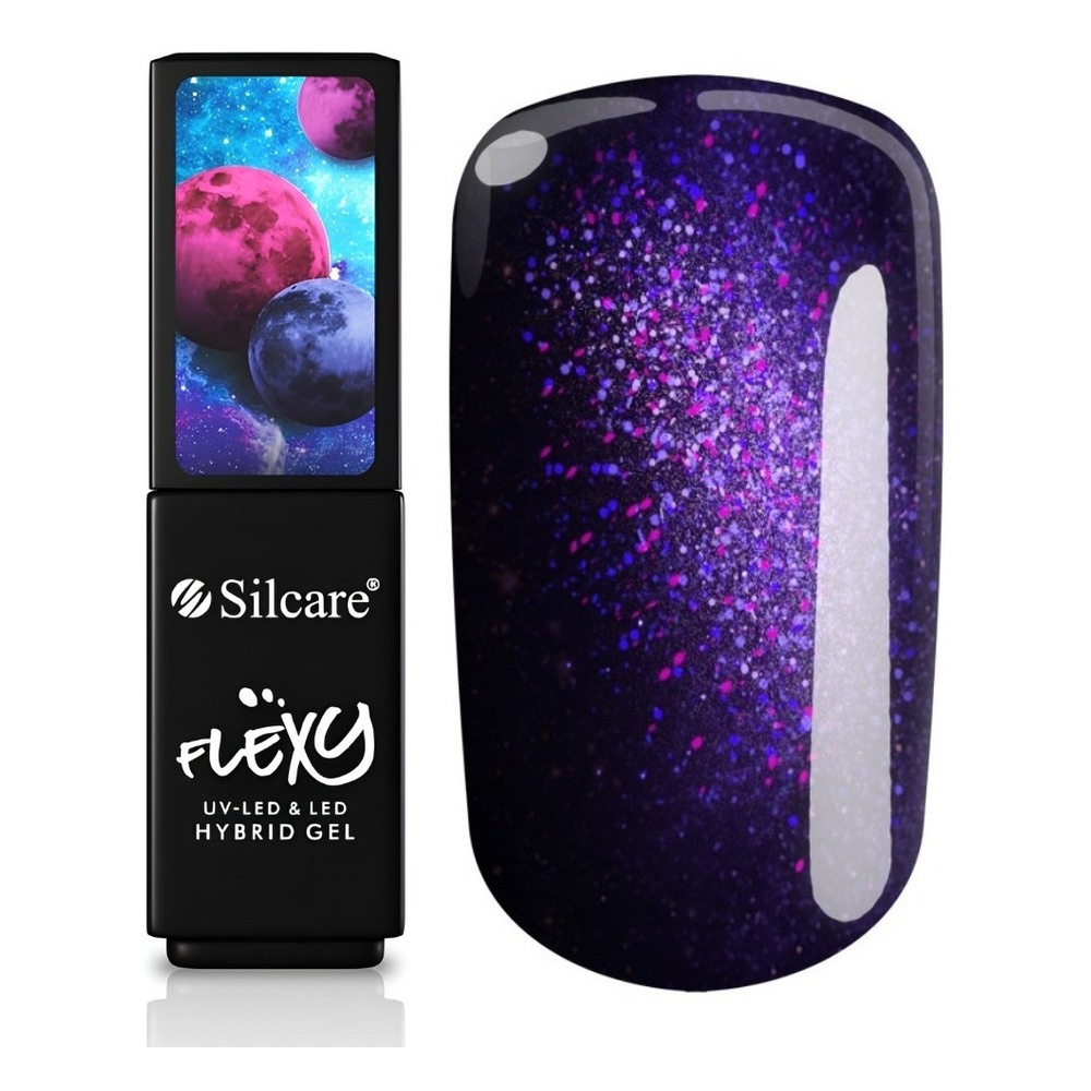 Silcare Flexy lakier hybrydowy UV/LED 188 Cosmic Violet 4.5g