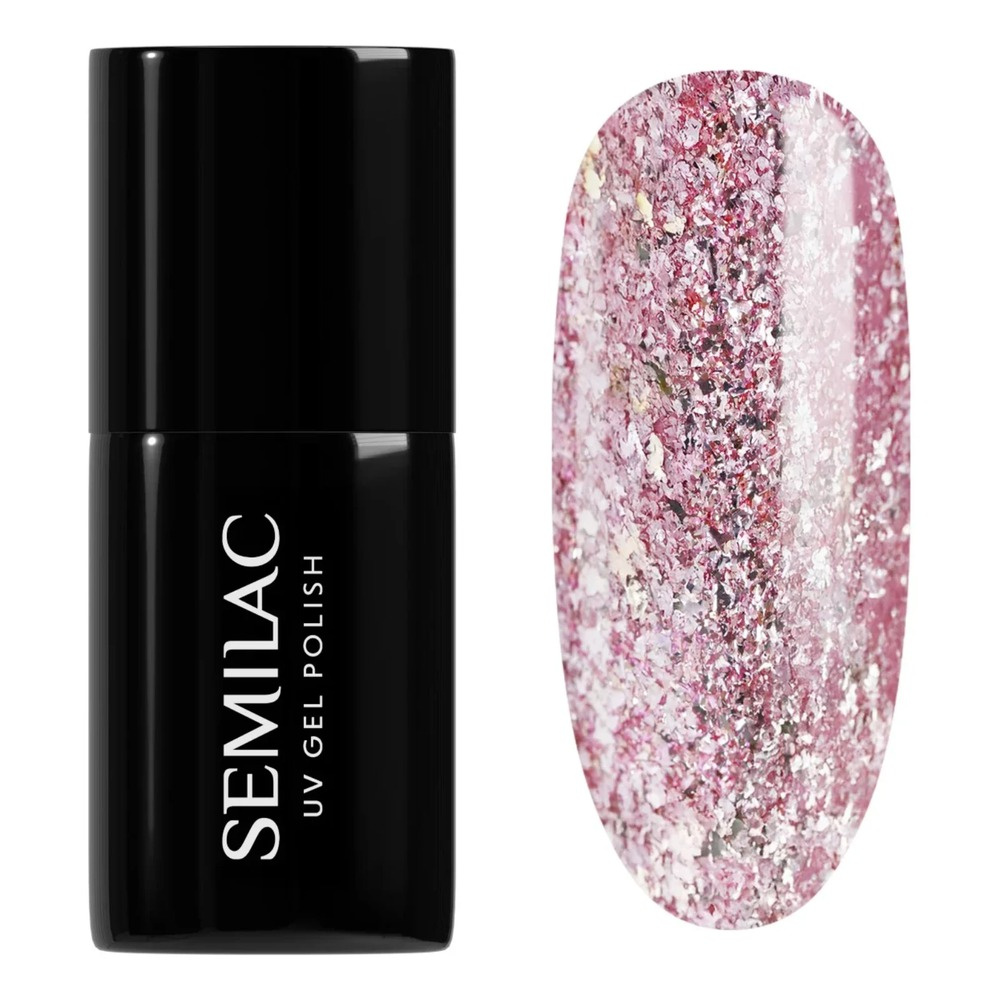 Semilac Shimmer Dust Lakier Hybrydowy 293 Polish Rose Gold Shimmer 7ml