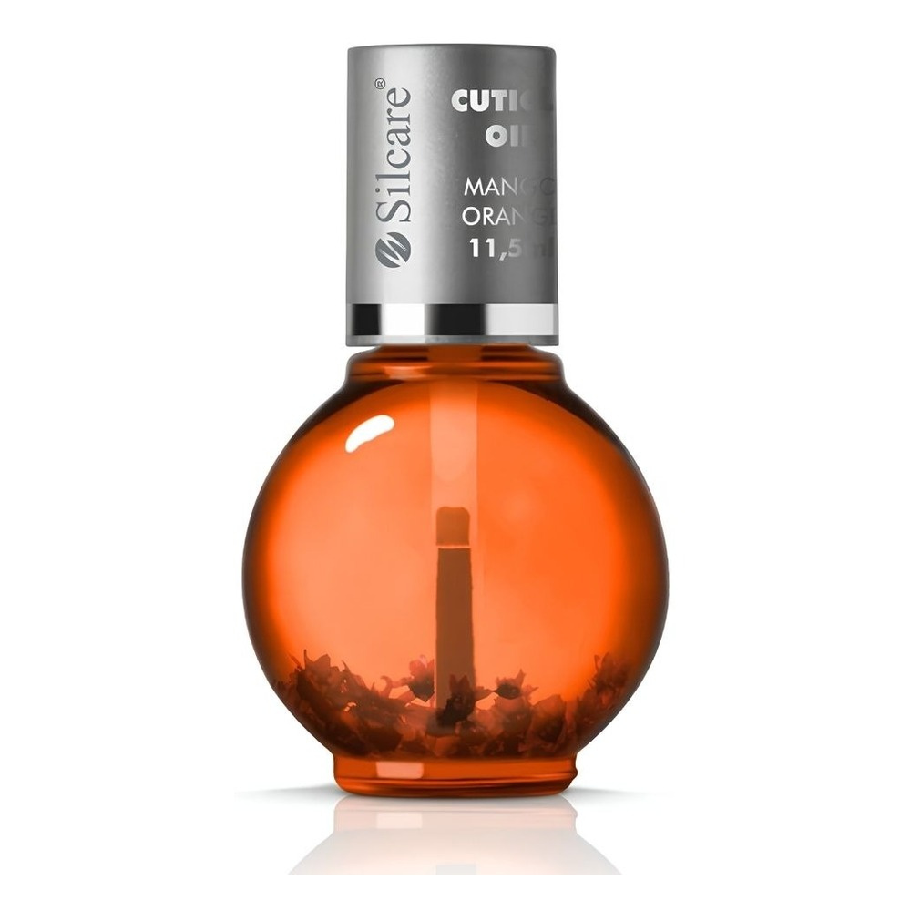 Silcare Garden of Colour Mango Orange olejek do paznokci i skórek z kwiatami 11.5ml