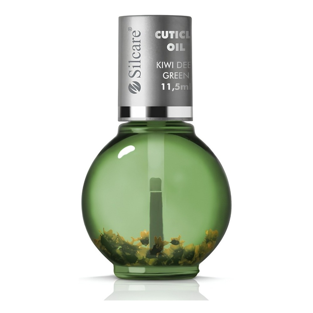 Silcare Garden of Colour Kiwi Deep Green olejek do paznokci i skórek z kwiatami 11.5ml