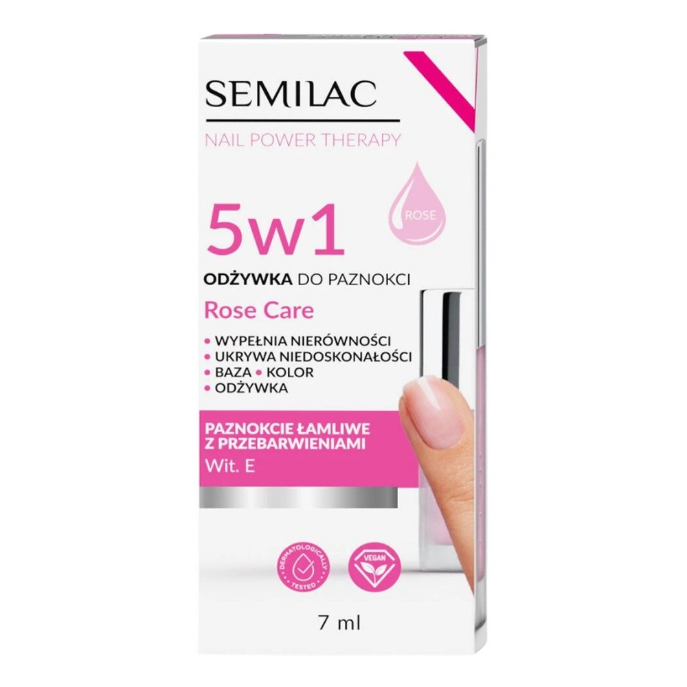 Semilac Nail Power Therapy Odżywka do Paznokci Rose Care 7ml