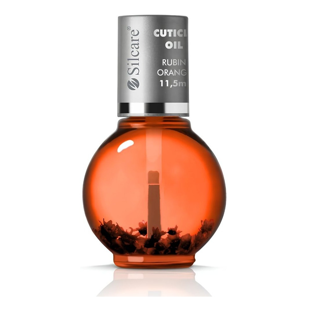 Silcare Garden of Colour Rubin Orange olejek do paznokci i skórek z kwiatami 11.5ml
