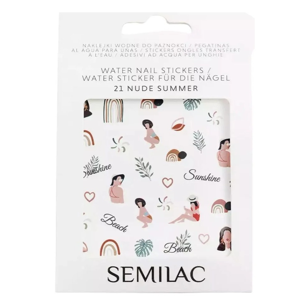 Semilac Water Nail Stickers Nude Summer 21