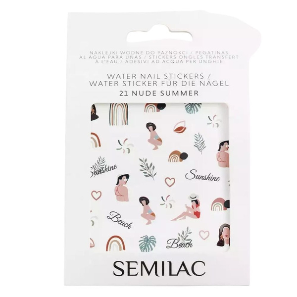Semilac Water Nail Stickers Nude Summer 21