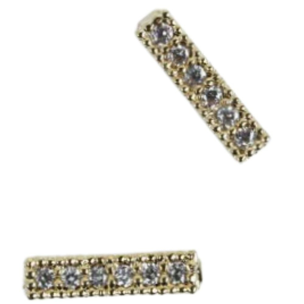 Semilac 788 Gold Straps Nail Art Decorations 2pcs
