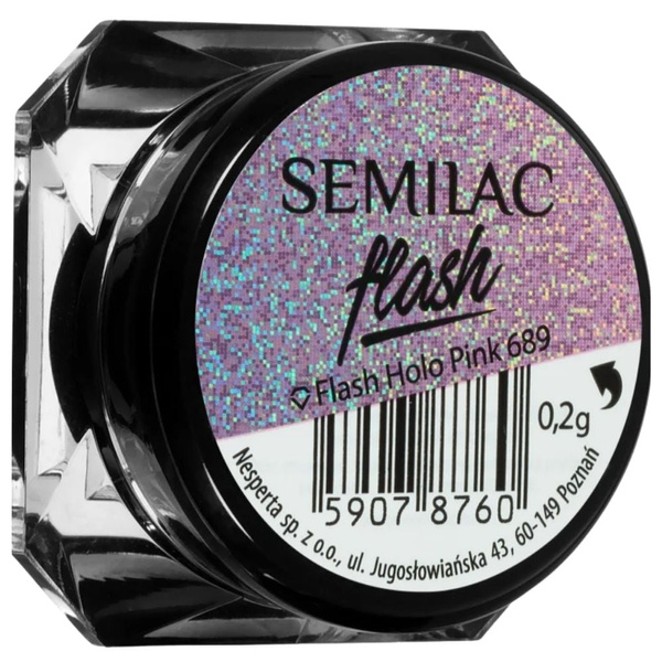 Semilac Flash Effect - 689 Holo Pink Nail Powder 0.2g