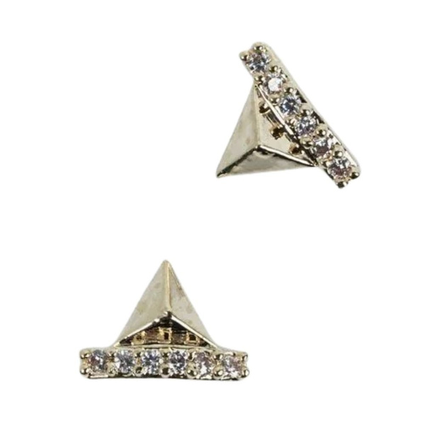 Semilac 782 Manicure Decoration Gold Pyramids 2 Pieces