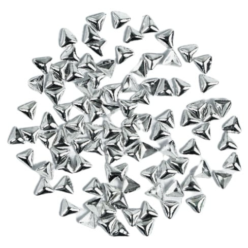 Semilac Nail Decoration Silver Triangles 100pcs