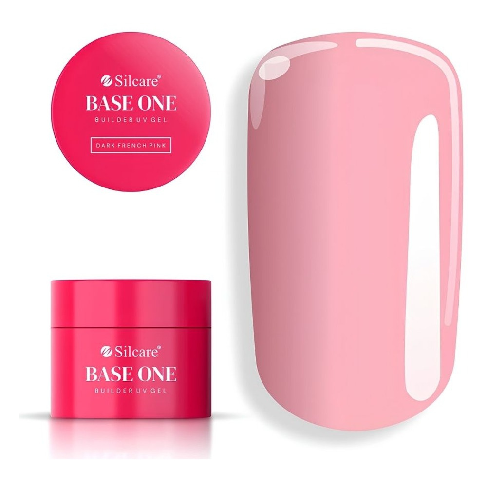 Silcare Base One żel budujący UV/LED Dark French Pink 100g