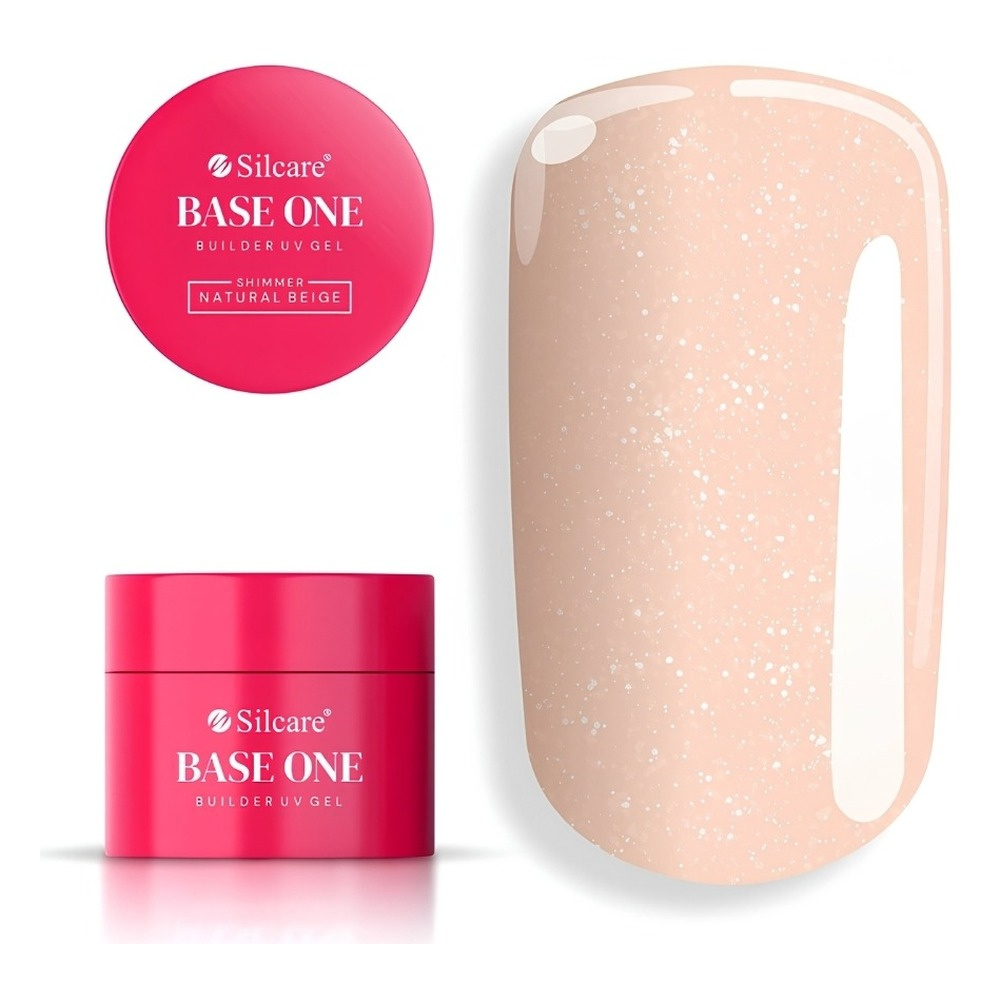 Silcare Base One żel budujący UV/LED Shimmer Natural Beige 15g