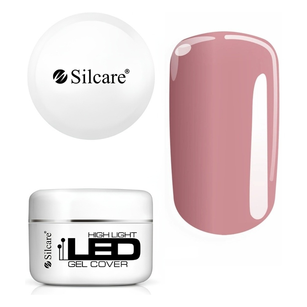 Silcare High Light LED kamuflujący żel budujący Cover do przedłużania paznokci 100g