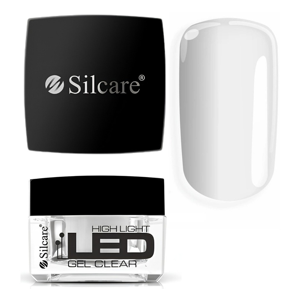 Silcare High Light LED samopoziomujący żel budujący Clear do przedłużania paznokci 15g