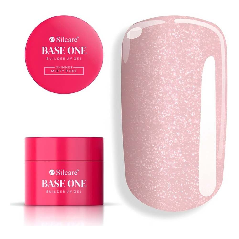 Silcare Base One żel budujący UV/LED Shimmer Misty Rose 15g