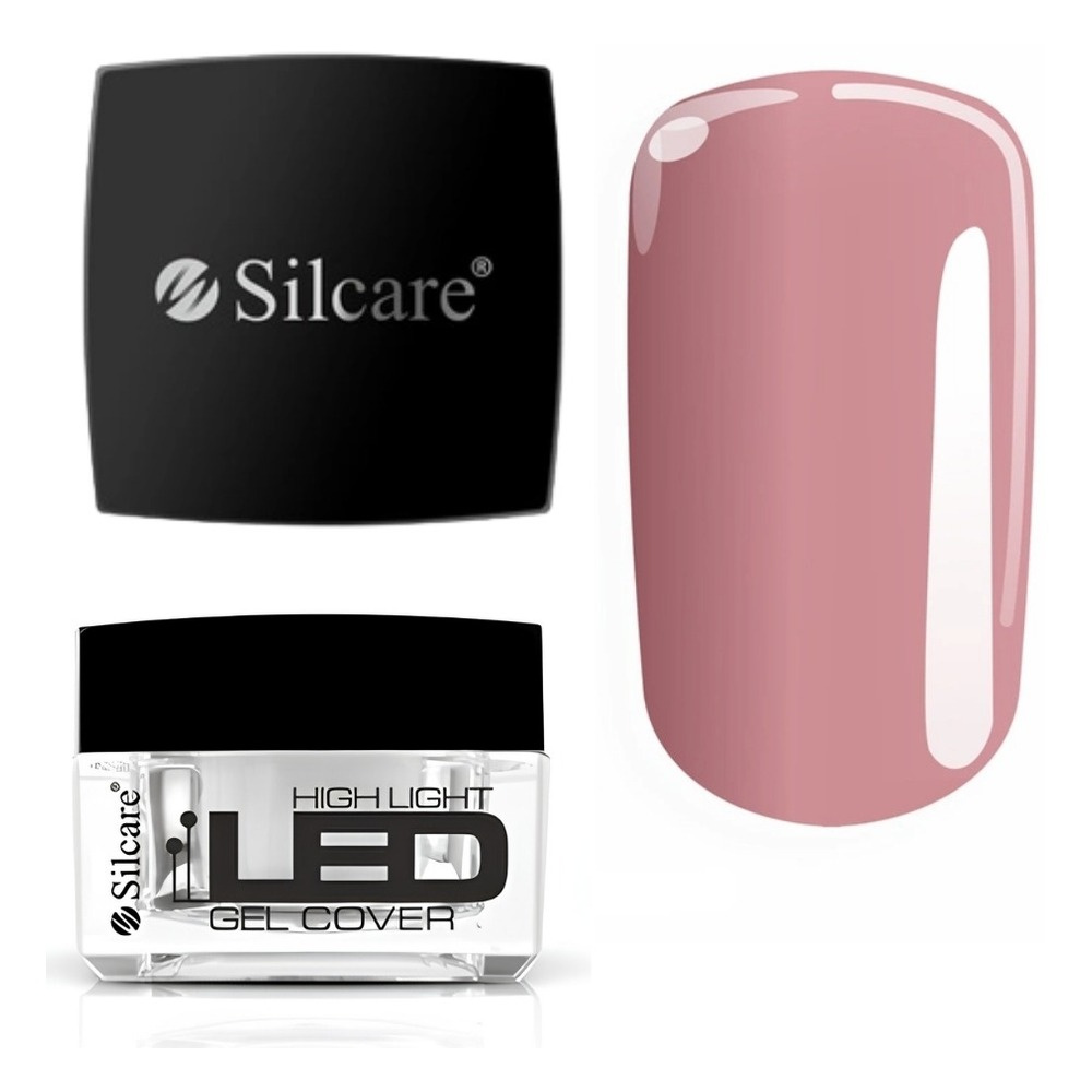 Silcare High Light LED kamuflujący żel budujący Cover do przedłużania paznokci 15g