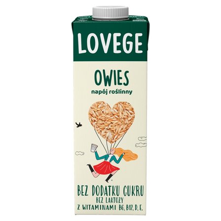 Sante Lovege Owies Napój Roślinny Bez Cukru 1l