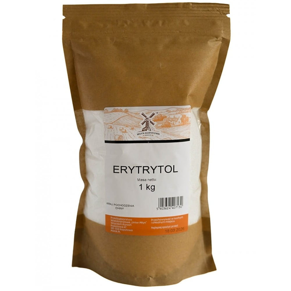 Młyn Kopytowa Erytrytol Naturalny Zamiennik Cukru o Niskiej Kaloryczności 1kg