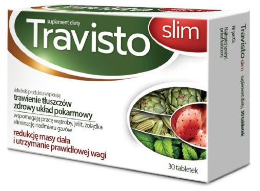 Travisto Slim na Układ Pokarmowy Trawienie i Kontrolę Masy Ciała 30 Tabletek